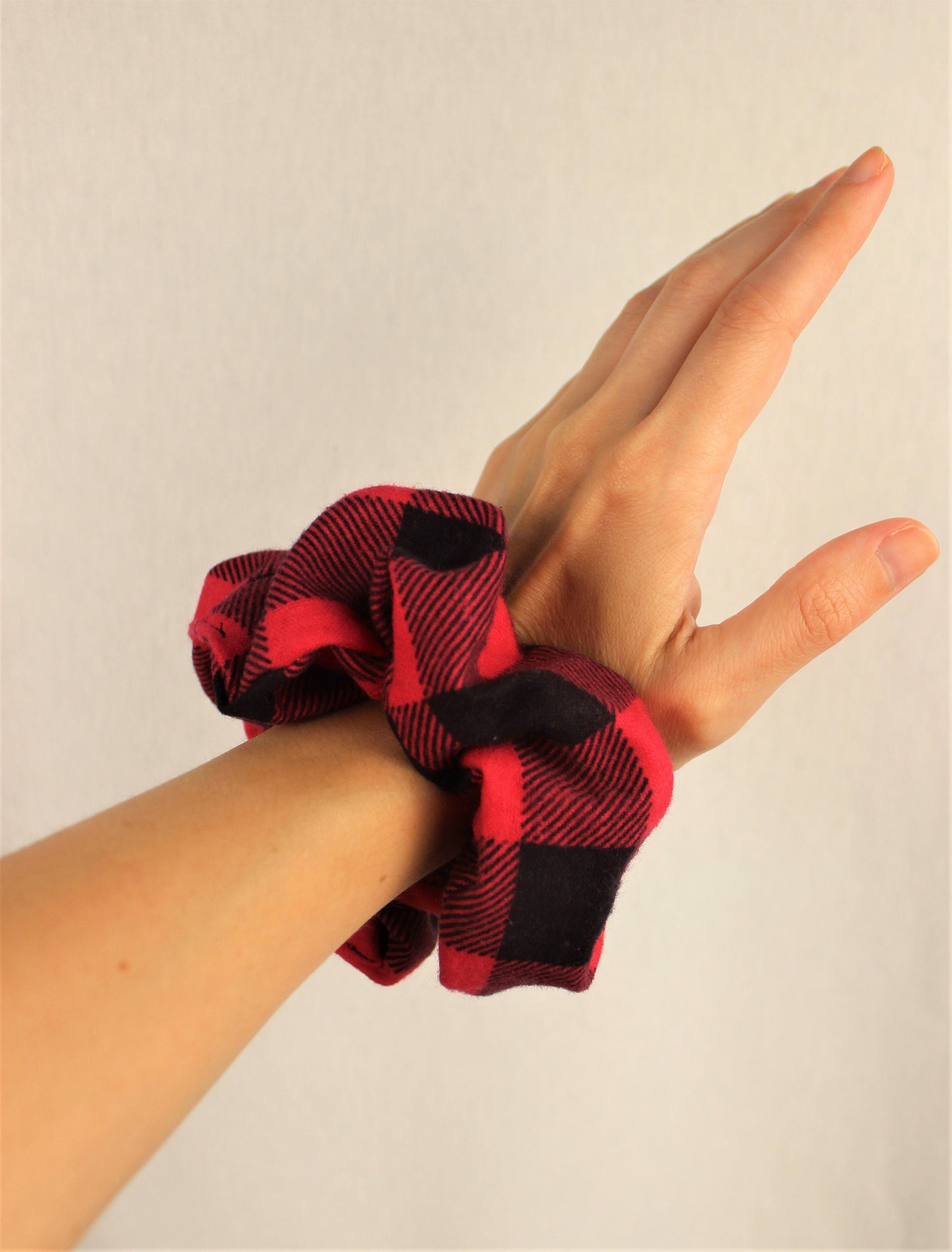 Cozy Flannel Buffalo Plaid Scrunchie