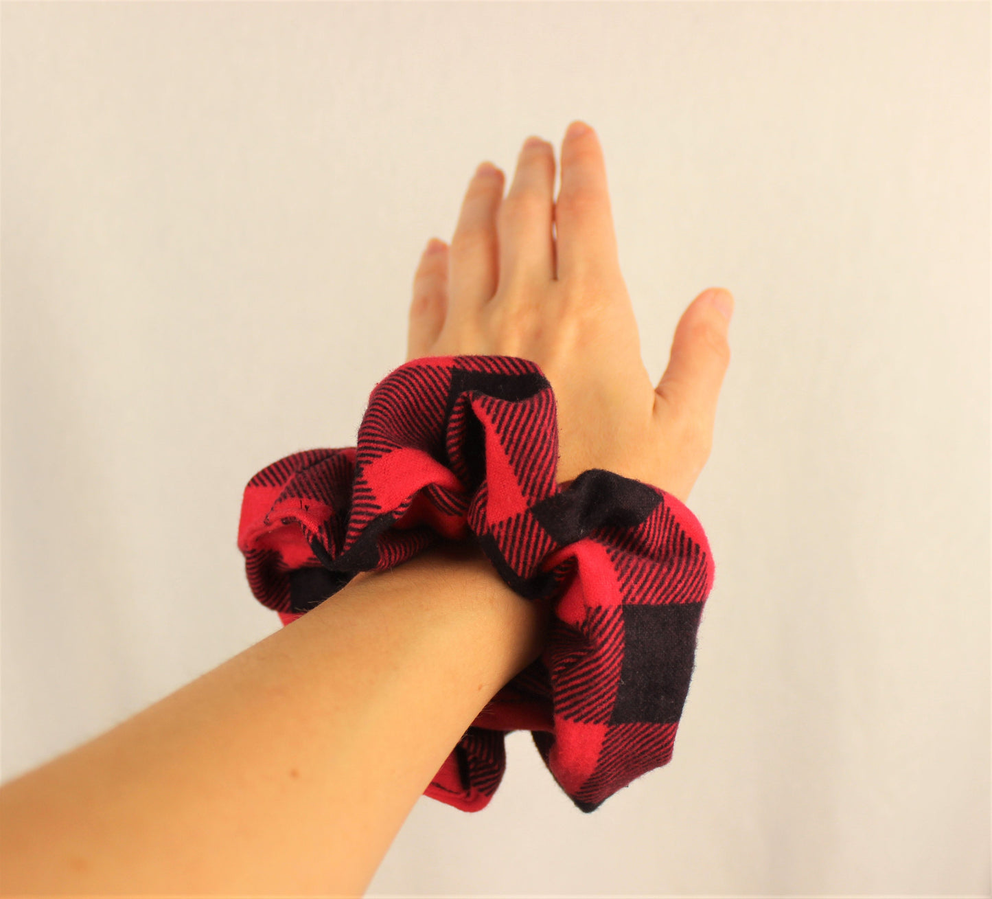 Cozy Flannel Buffalo Plaid Scrunchie