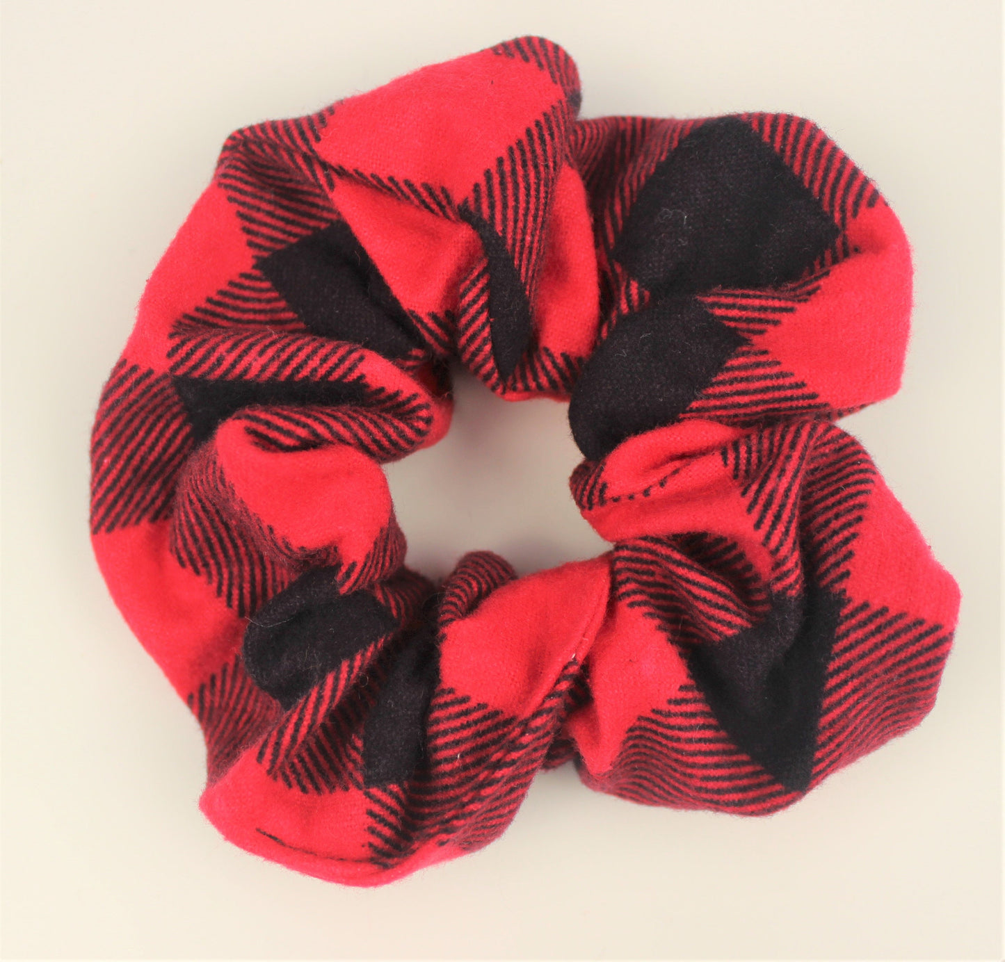 Cozy Flannel Buffalo Plaid Scrunchie