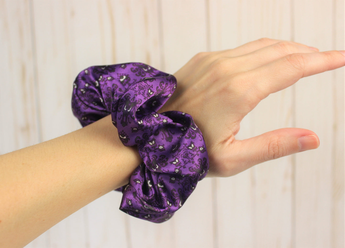 Haunted Mansion Wallpaper Scrunchie