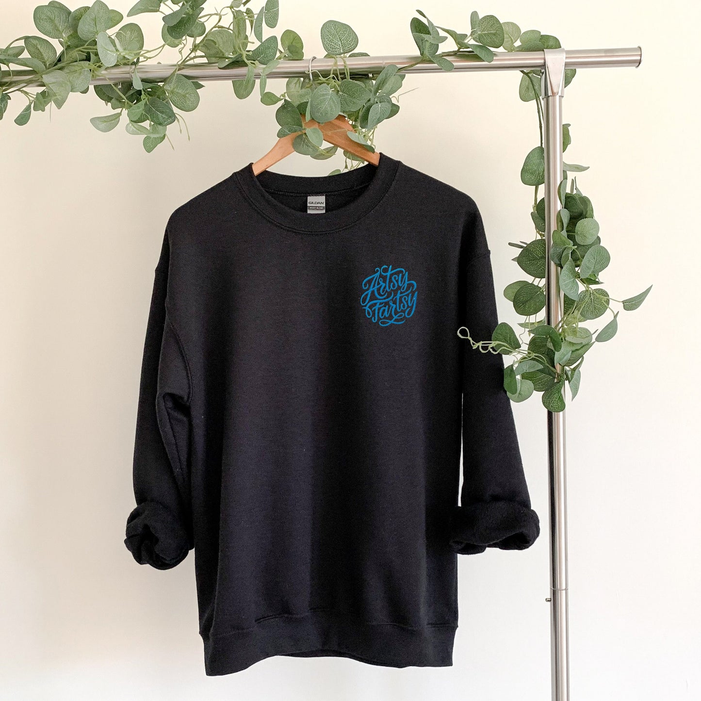 Artsy Fartsy Embroidered Unisex Crewneck Sweatshirt