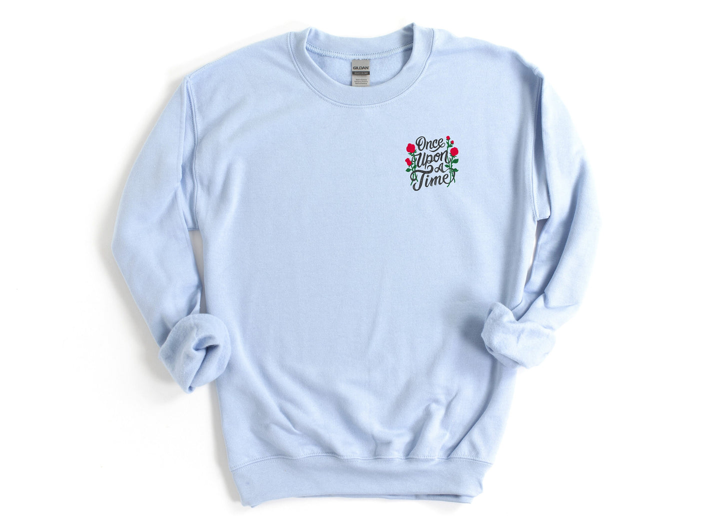 Once Upon A Time Embroidered Unisex Crewneck Sweater