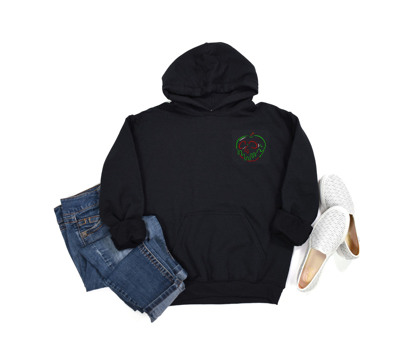 Embroidered Poison Apple Unisex Hoodie Sweatshirt