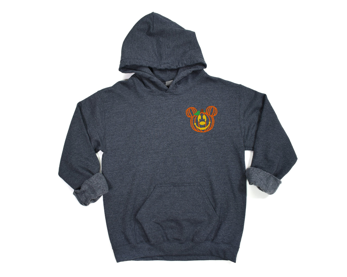 Embroidered Pumpkin Mickey Unisex Hoodie