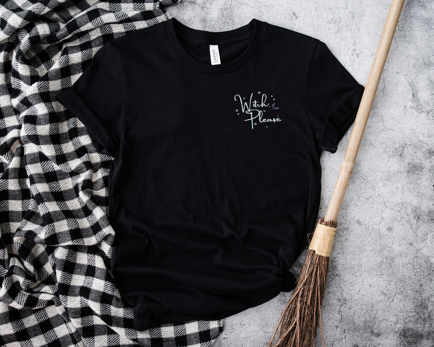 Embroidered Witch Please Unisex Tee