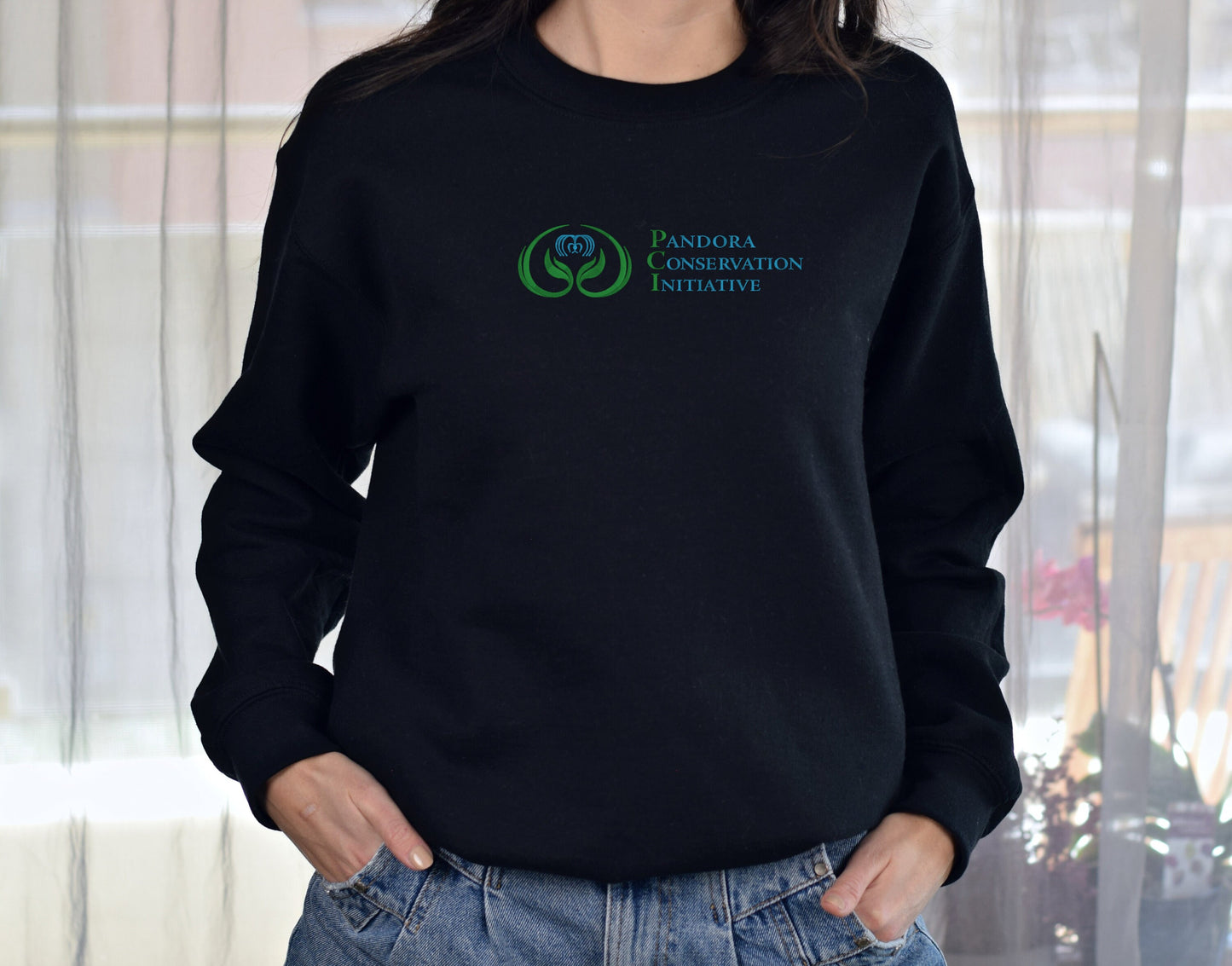 Embroidered Pandora Conservation Initiative Unisex Crewneck Sweater